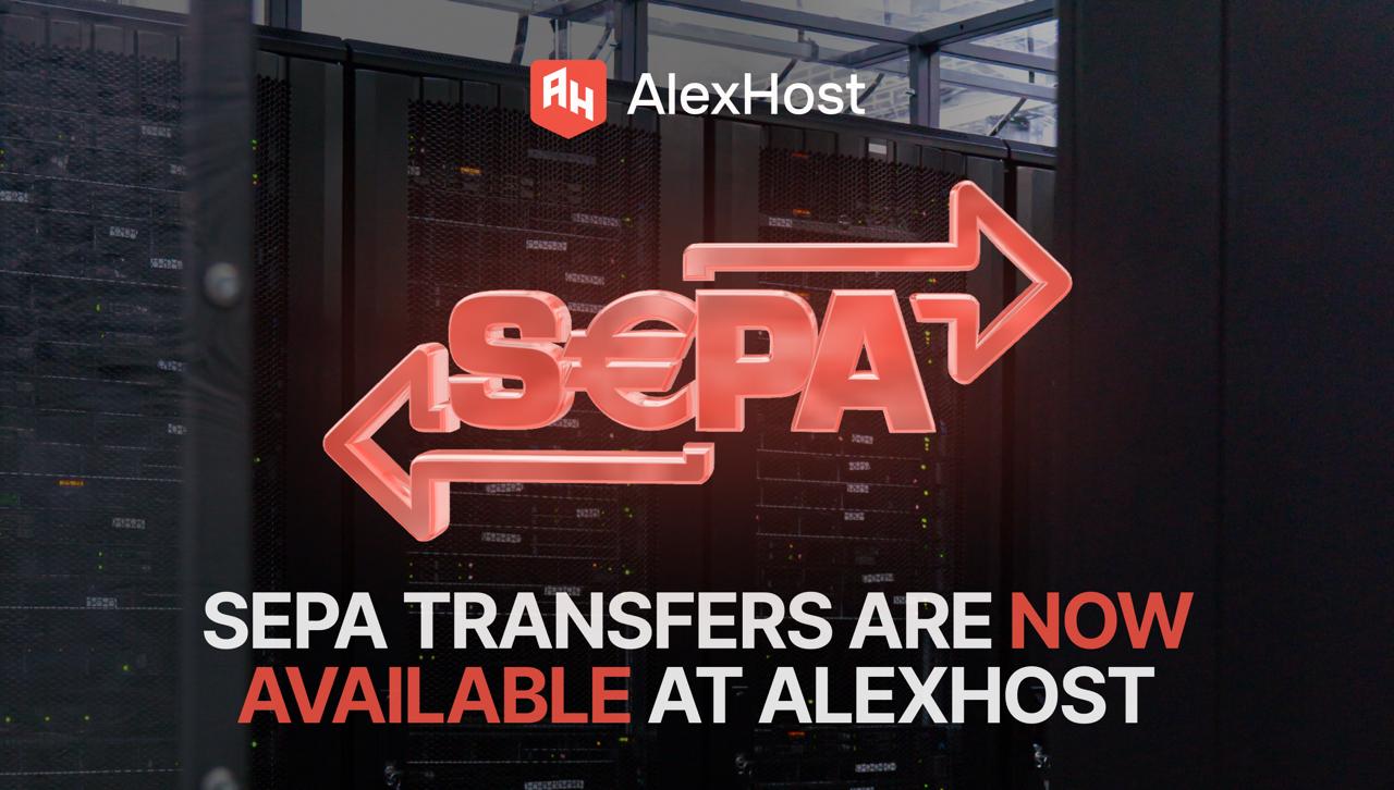 SEPA-переводы теперь доступны в AlexHost