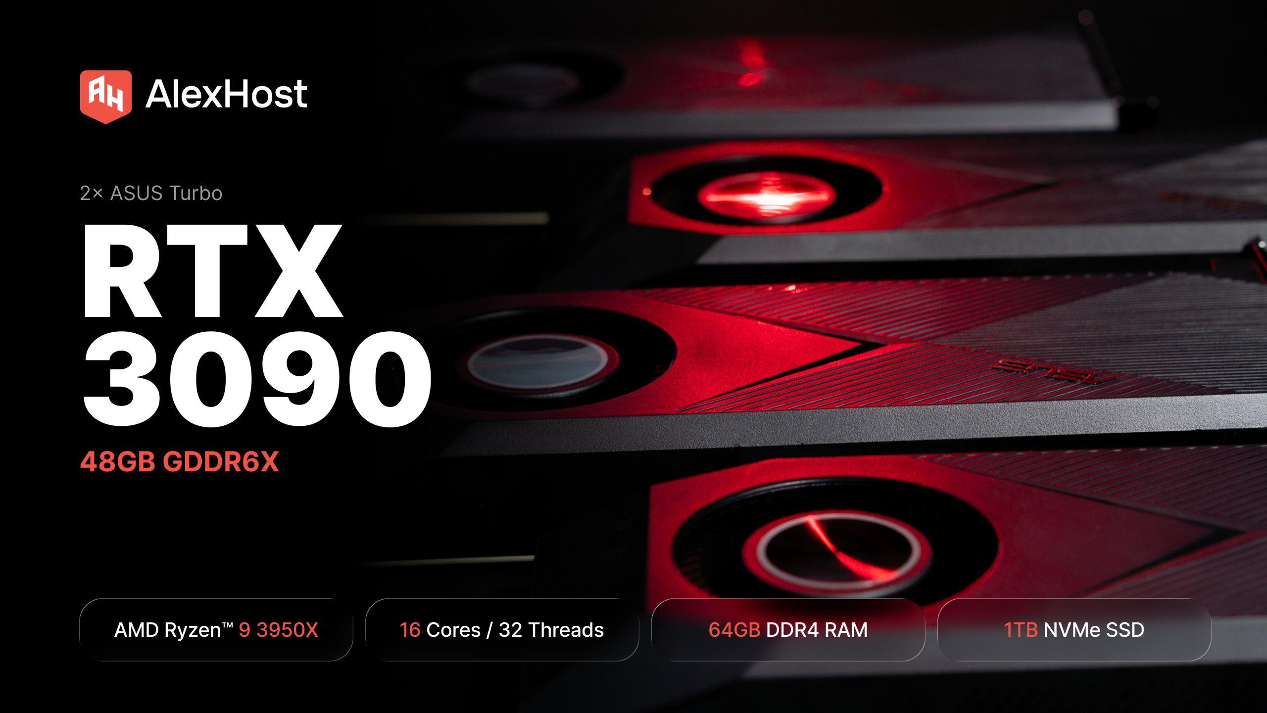 Servidor dedicado com GPU Dual RTX 3090 para LLMs auto-hospedados