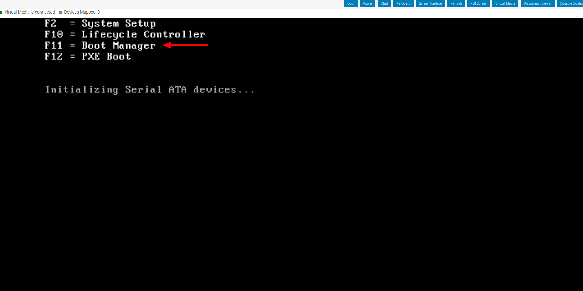 Abrir Boot Manager durante el inicio