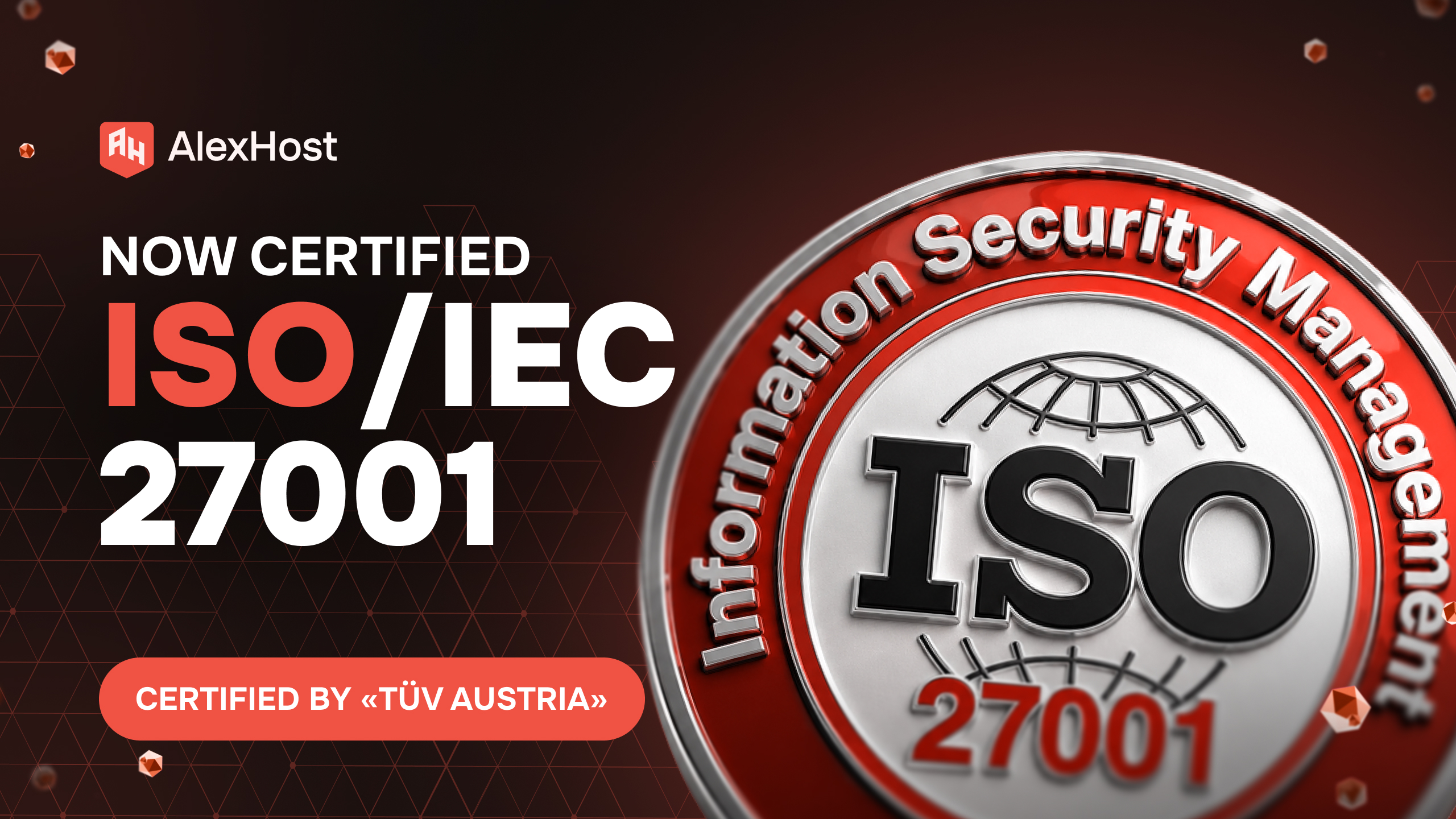 AlexHost meraih sertifikasi ISO/IEC 27001:2023