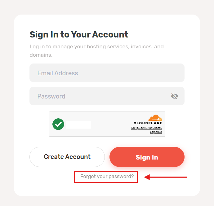 Click Forgot your password